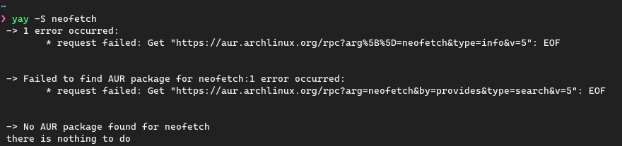 yay Aur helper failing