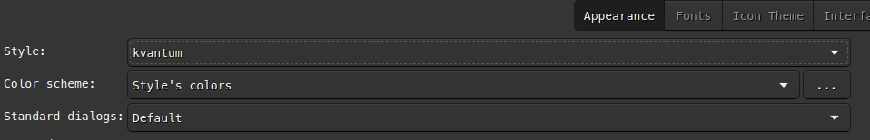 Setting theme in Qt settings